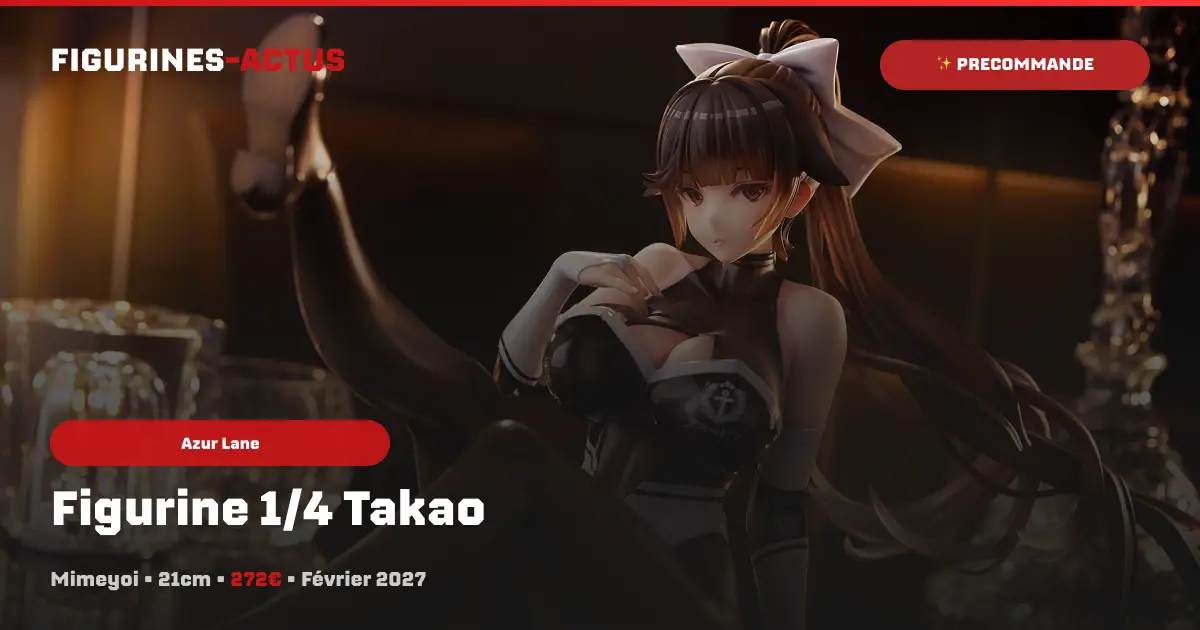 Mimeyoi ouvre les précommandes de Takao Ver. Full Throttle Charmer, sa nouvelle figurine 1/4 en tenue de reine de la course !